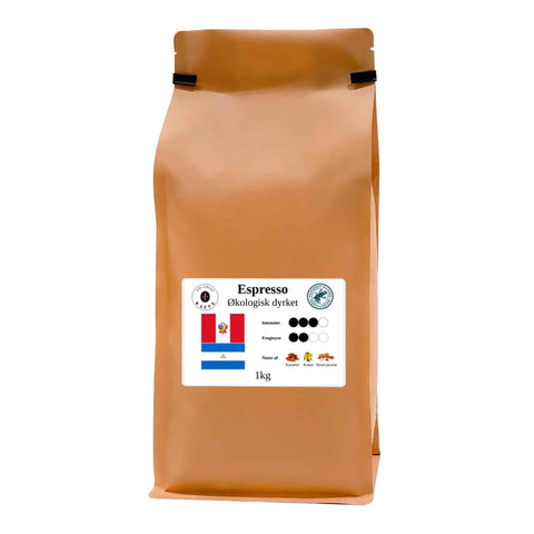 Espresso øko hele bønner 1kg